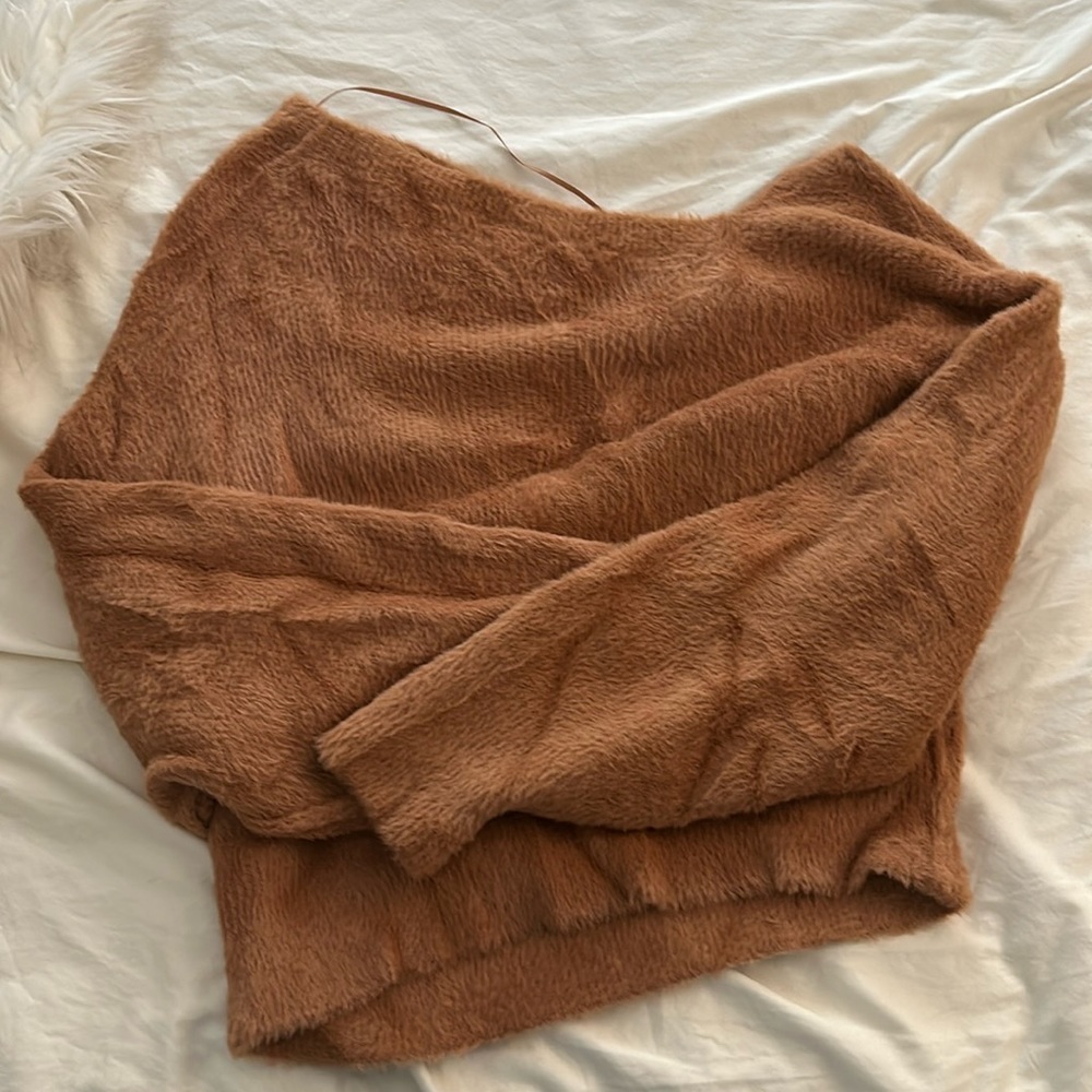Free people fuzzy sweater
